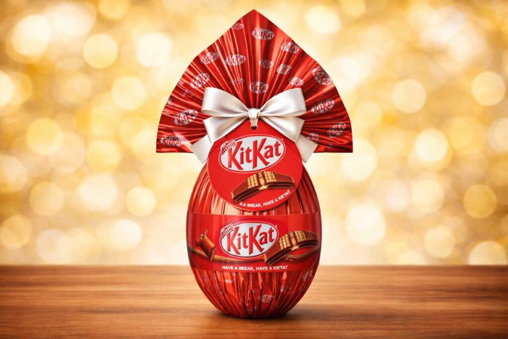 Ovo de Páscoa Kit Kat: Crocância e Chocolate para Apaixonados Ovo de Páscoa Kit Kat: Crocância e Chocolate para Apaixonados